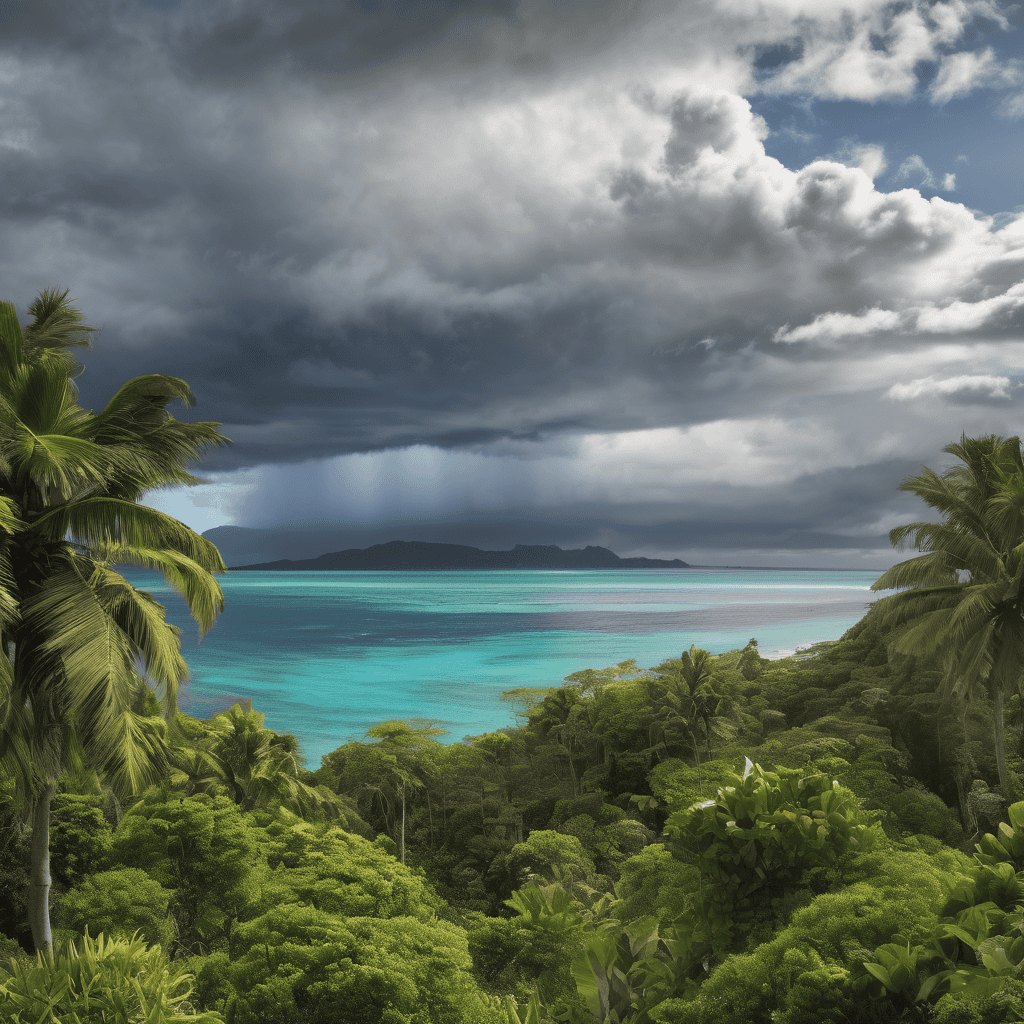 Fiji Weather Forecast: Isolated Showers with Afternoon Thunderstorms Possible Over Viti Levu and Vanua Levu; Southeast Winds and Moderate Seas