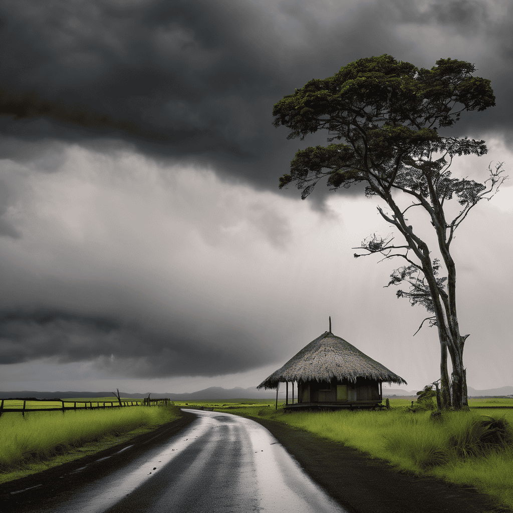 Fiji Weather Update: Widespread Showers and Heavy Thunderstorms with Flash Flood Risk from Slow-Moving Low Pressure System