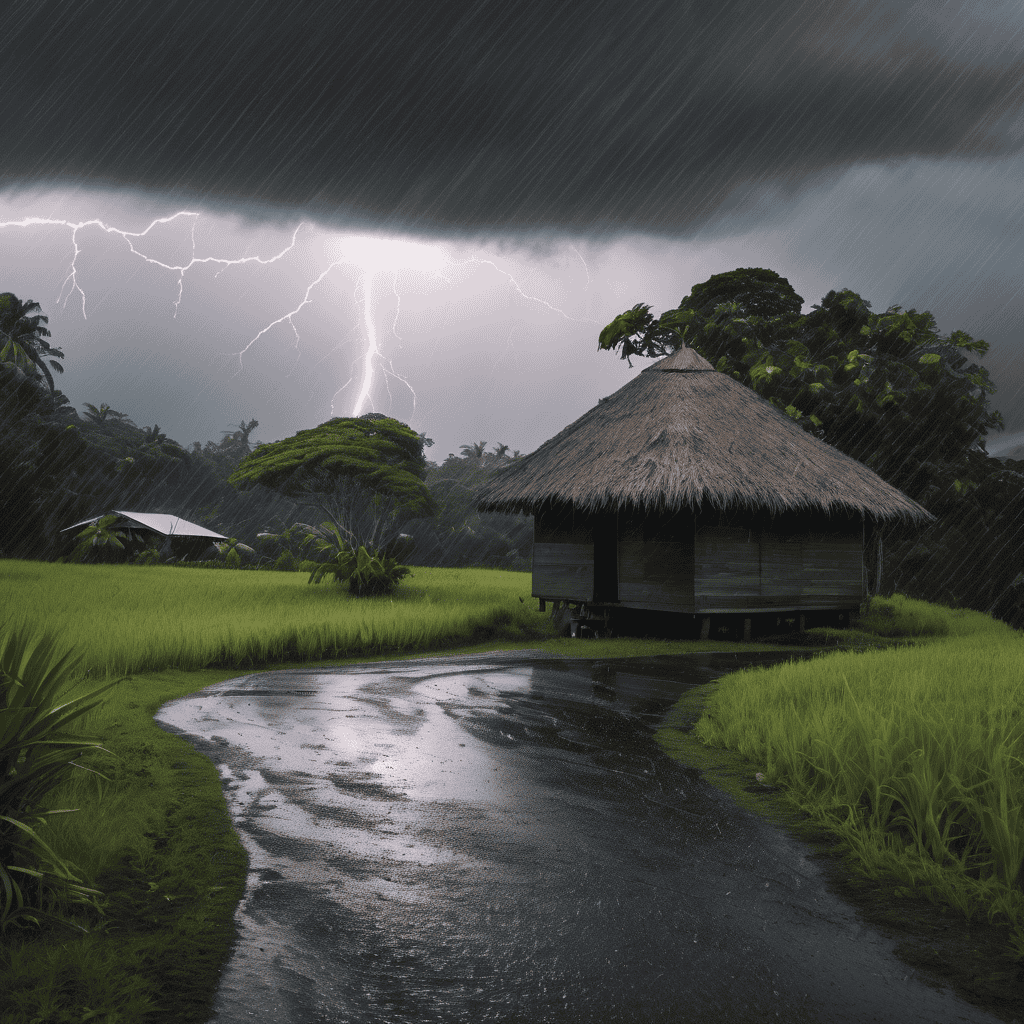 Fiji Weather Forecast: Isolated Thunderstorms with Heavy Rain May Cause Flash Flooding Tonight in Low-Lying Areas