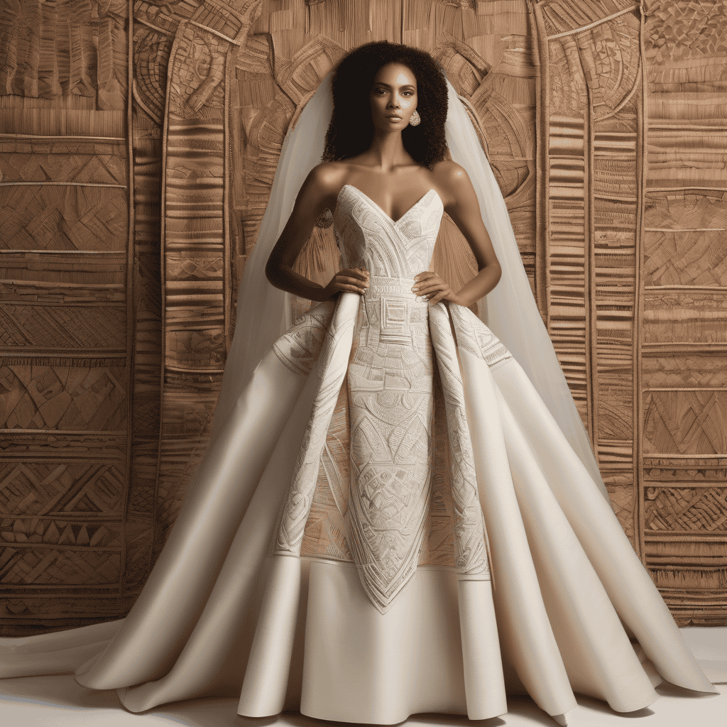 Tabuadrau Designs Turns Bark Cloth into Couture Wedding Gowns in Fiji