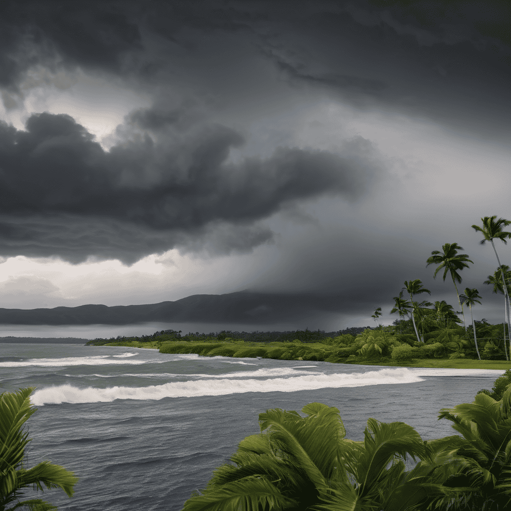 Fiji Weather Update: Widespread Showers and Heavy Thunderstorms with Flood Risk as Low-Pressure Trough Affects Fiji