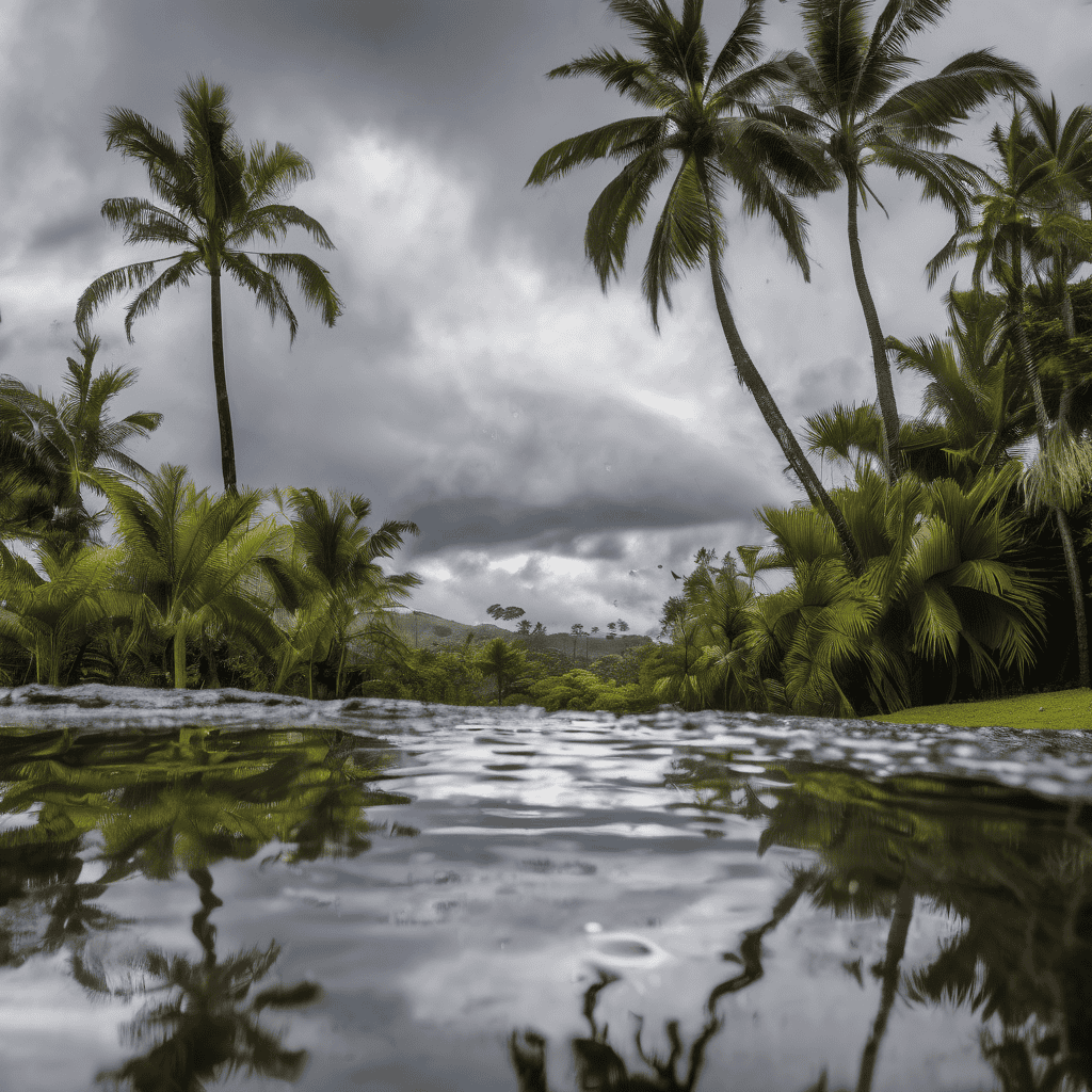 Fiji Weather: Widespread Showers and Thunderstorms with Heavy Rain as Low-Pressure Trough Moves Across Fiji