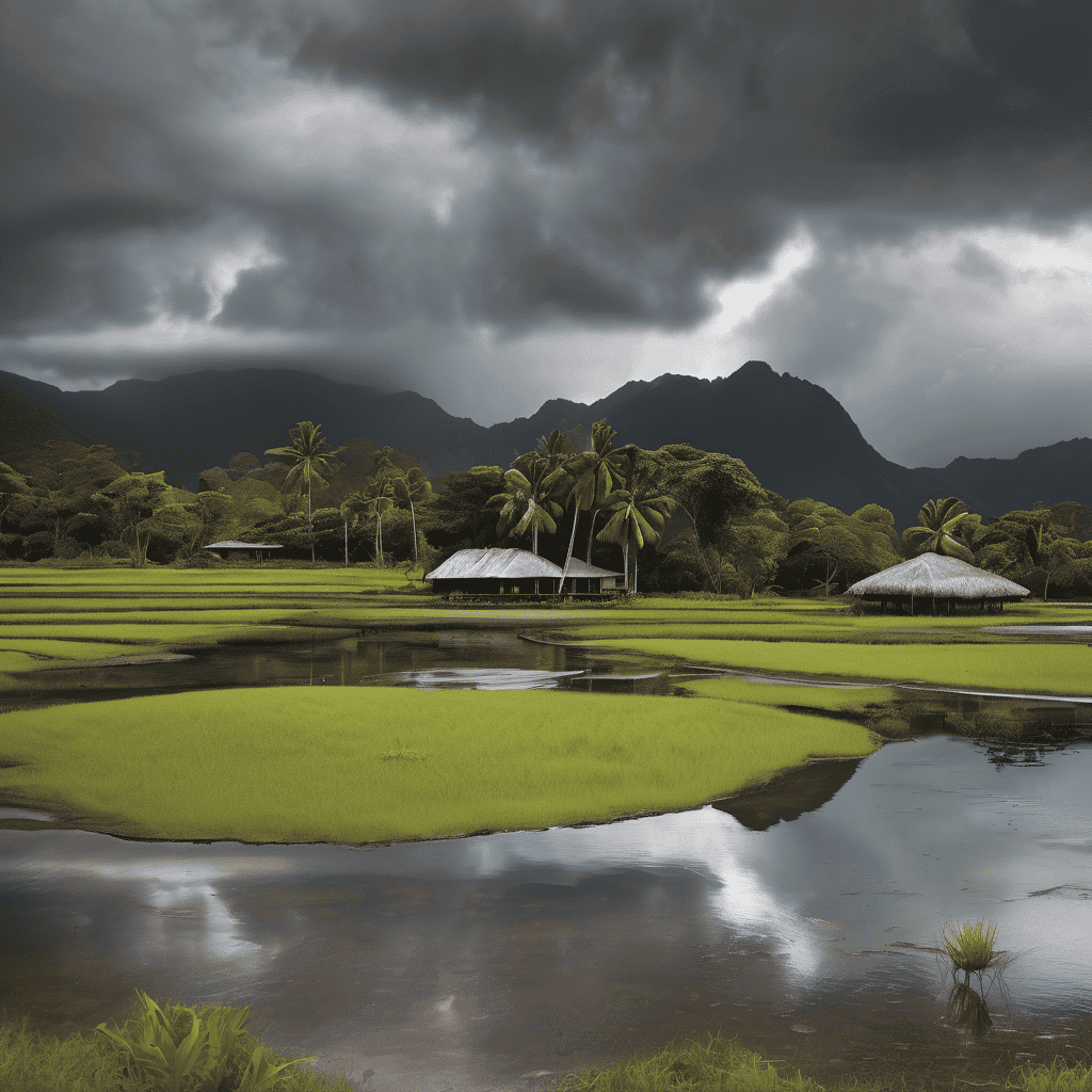 Fiji Weather Update: Approaching Trough Bringing Showers and Thunderstorms with Flood Risk, Jan 24–25, 2026