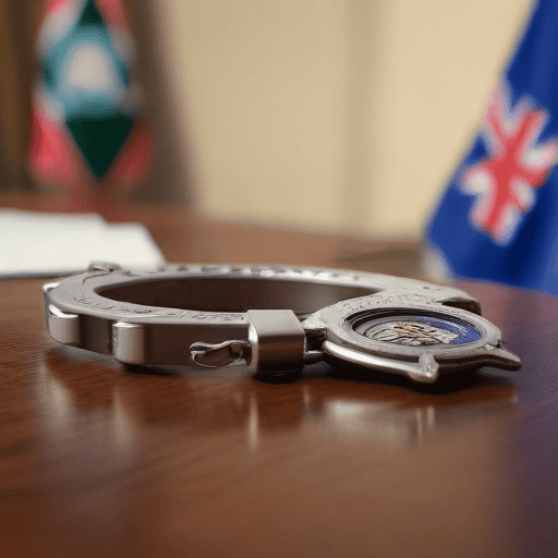 Illustration of Accused Policeman Suspended for Minivan Theft