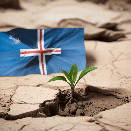 Illustration of Ba flood waters receding