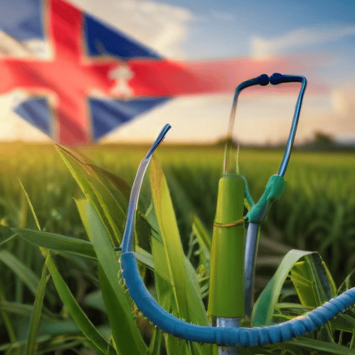 Illustration of Health care plan for cane farmers