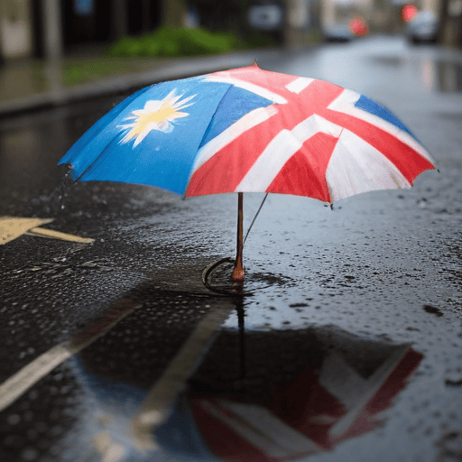 Illustration of Heavy rain warning across the country