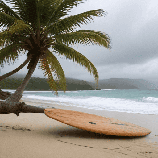 Illustration of High intensity rainfall with high tide is causing flooding around Fiji