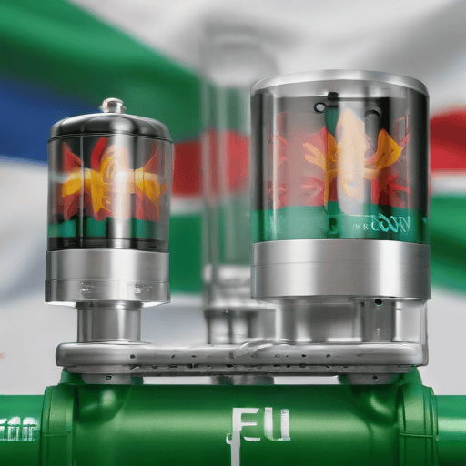 Illustration of Hydrogen Dual-fuel generator demo project launch