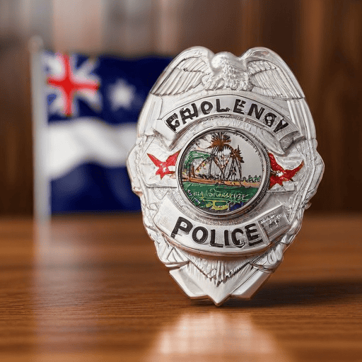 Illustration of Incoming Police Commissioner Welcomed by Acting Chief