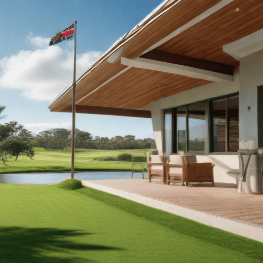 Illustration of New club house earmarked for Ba Golf Club next year