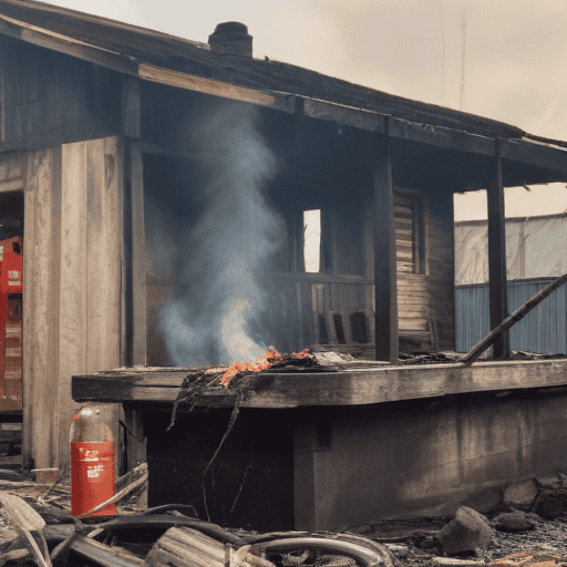 Illustration of North’s First Home Fire