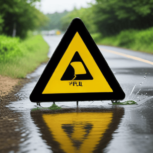 Illustration of Police: Don’t Splash Water on Moving Vehicles