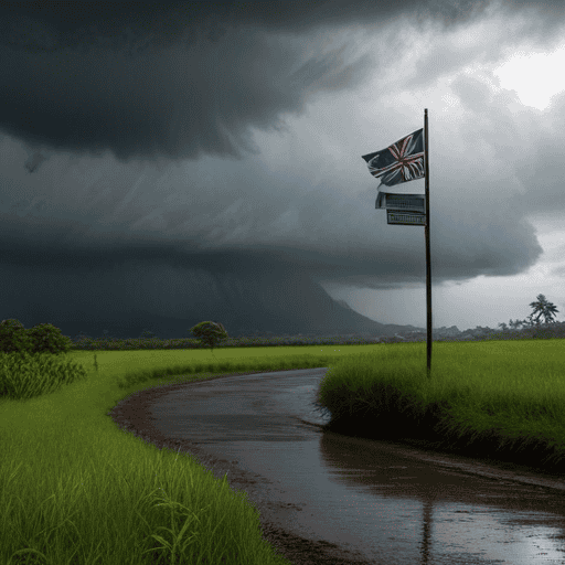 Illustration of Severe thunderstorms and rain warning for Western Viti Levu