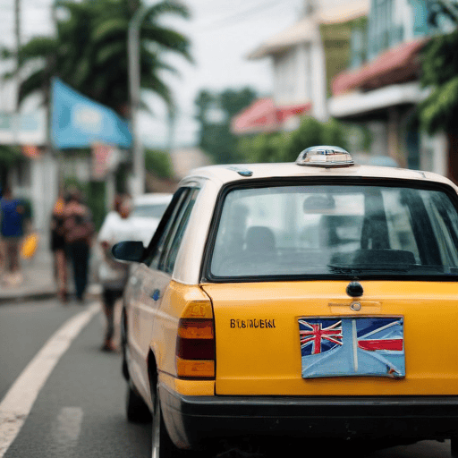 Illustration of Suva Taxi Operators aid Police in arrest of car thief