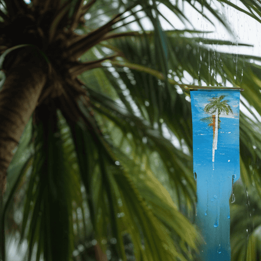 Illustration of Warning for heavy rain and possible flooding remains today