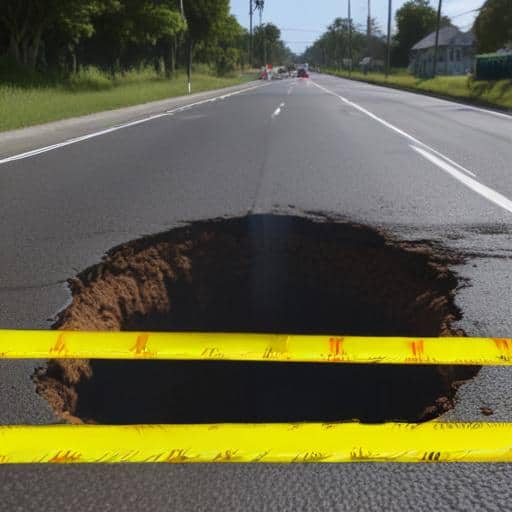 Fiji Drivers Advised: Beware of Sinkhole on Queens Road!