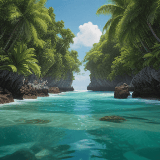 Lambert paints in paradise