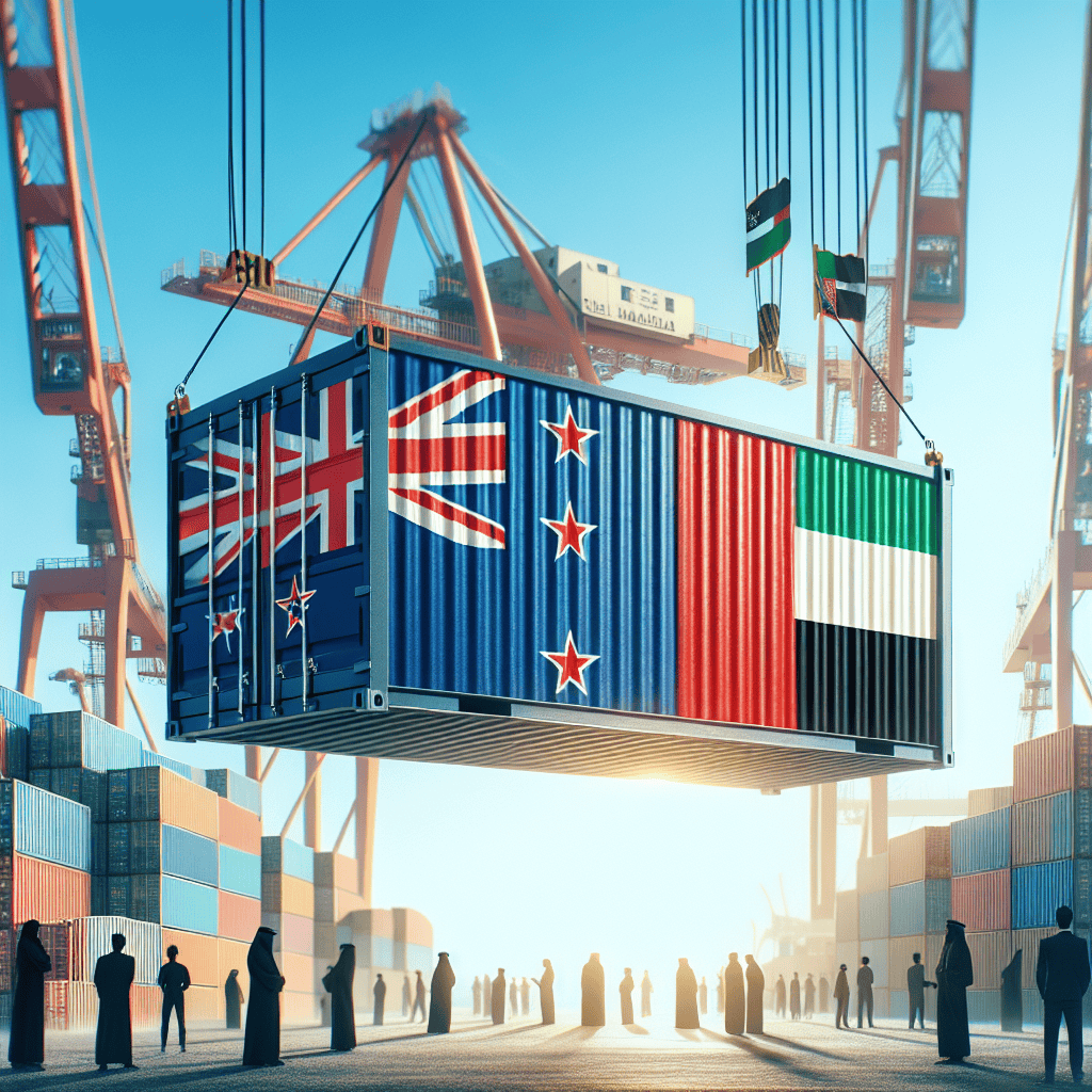 Illustration of NZ Prime Minister: NZ-UAE trade deal to cut export tax by 98.5 percent