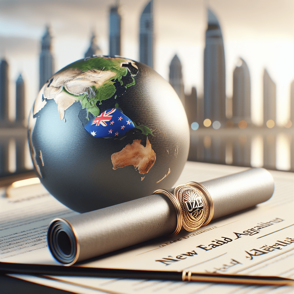 Illustration of NZ Prime Minister: NZ-UAE trade deal to cut export tax by 98.5 percent