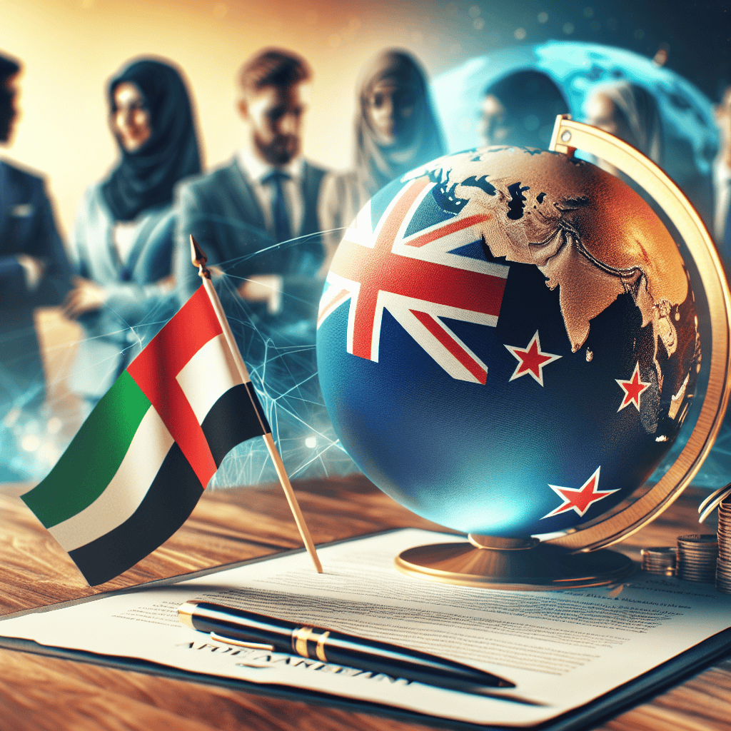 Illustration of NZ Prime Minister: NZ-UAE trade deal to cut export tax by 98.5 percent