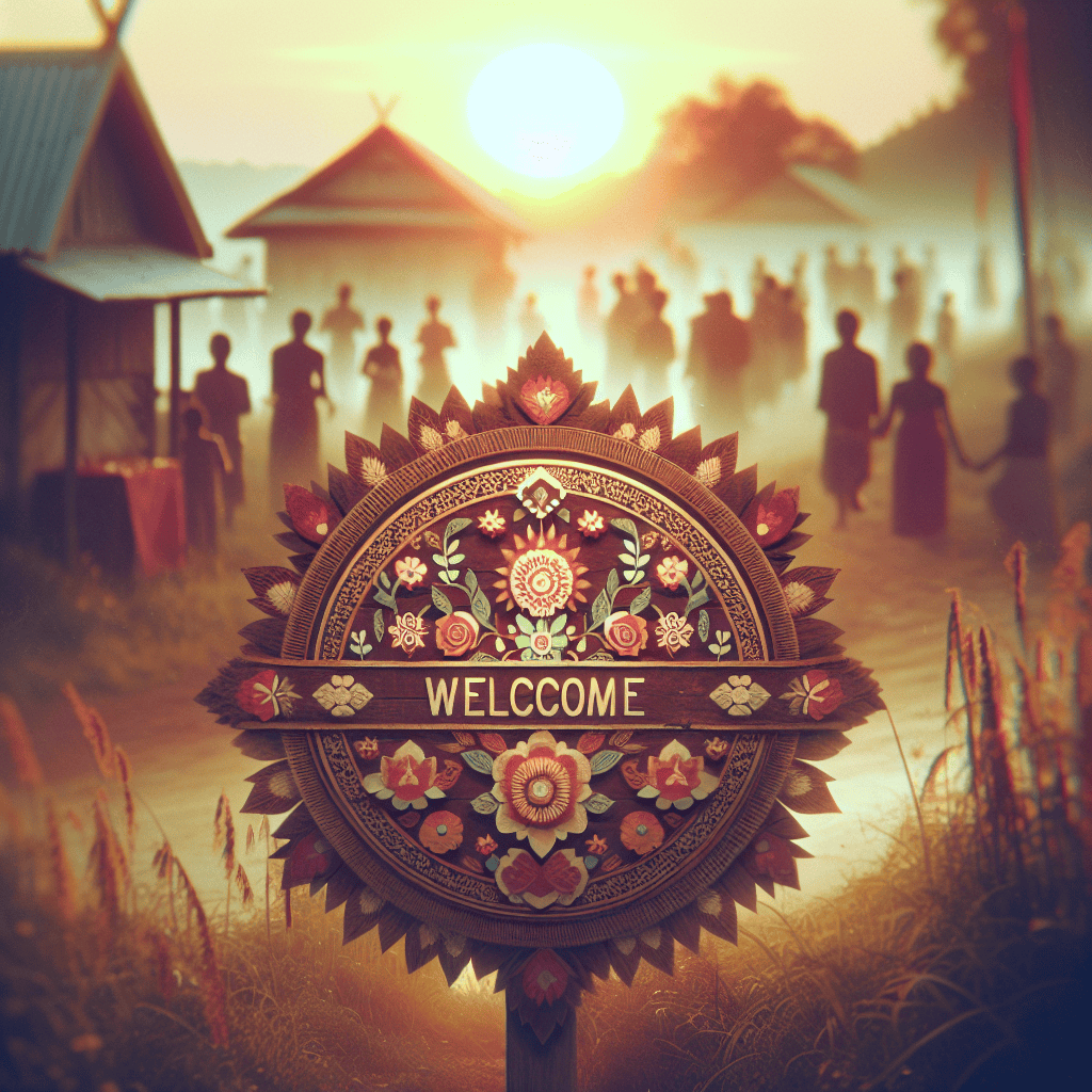 Illustration of Ra village accords Ratu Niudamu special welcome