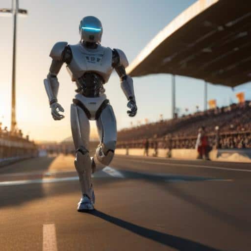 Robots Race to Glory: A Historic Half-Marathon Challenge
