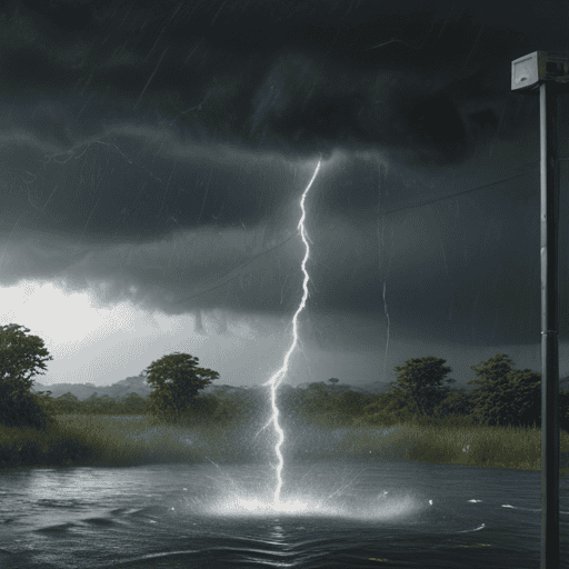 Severe Thunderstorm Warning for Fiji: Heavy Rainfall and Flash Flooding Risk Expected