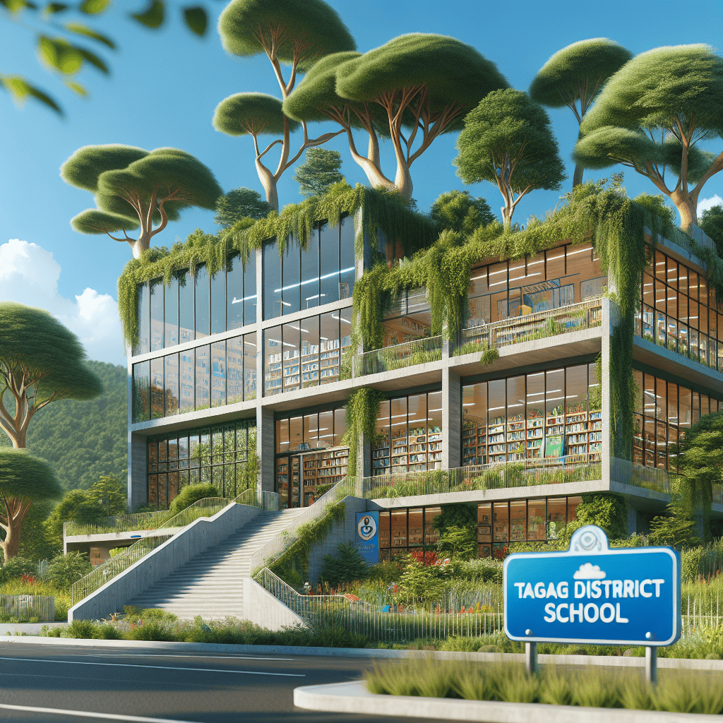 Illustration of Tagaqe school provided better learning spaces in time for the new school year