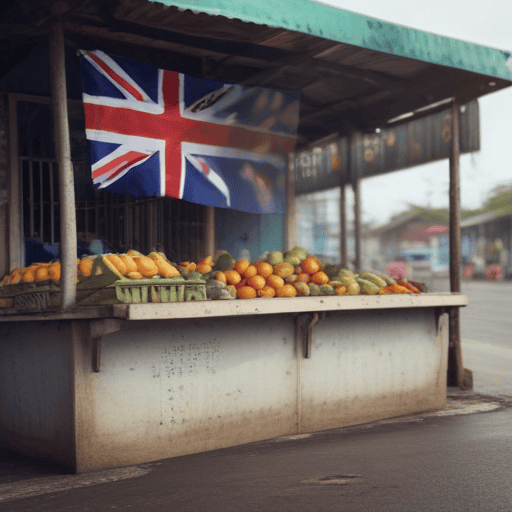 Illustration of Vendors without stalls