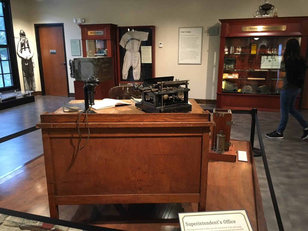 The museum at the Exhibition Coal Mine