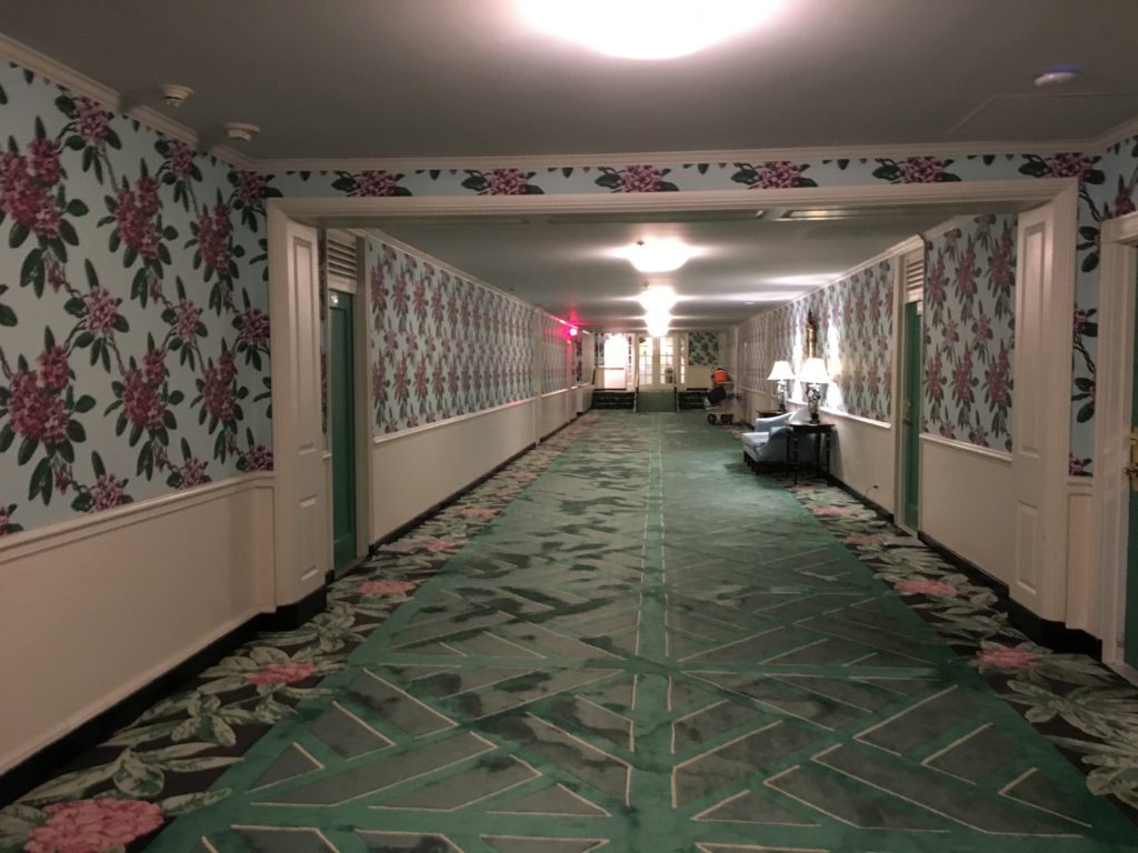 You gotta love chintz in the hallways