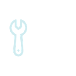 Auto repair technician with wrench icon for vehicle service.