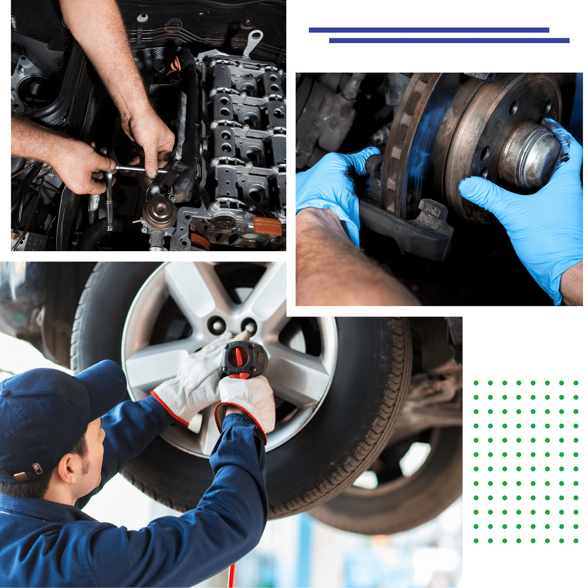 Skilled mechanic working on engine repair at Franconia Auto Care.