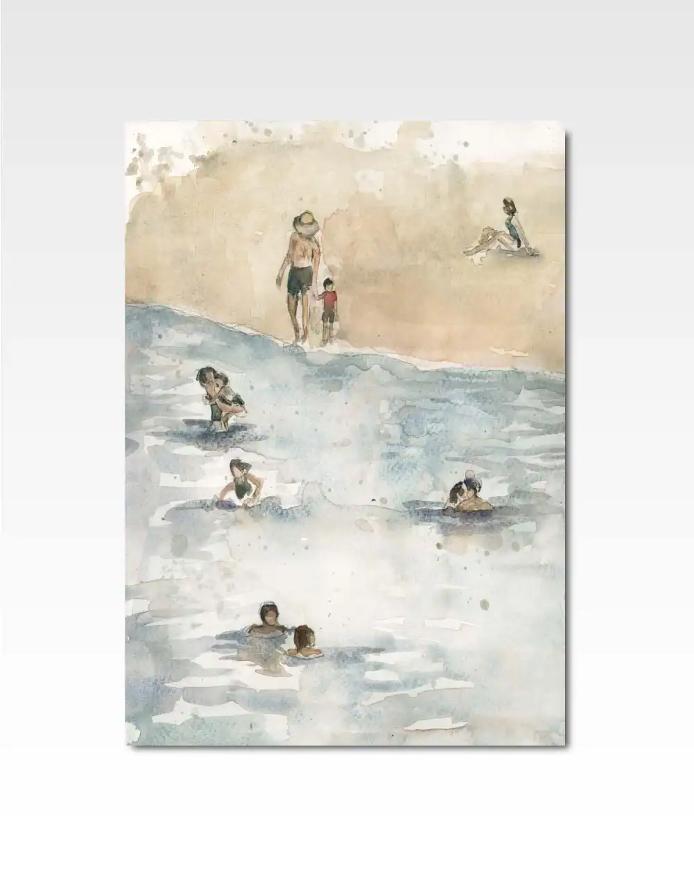 Beach in Menorca Two |  Limited Edition Print By Lulaloo.