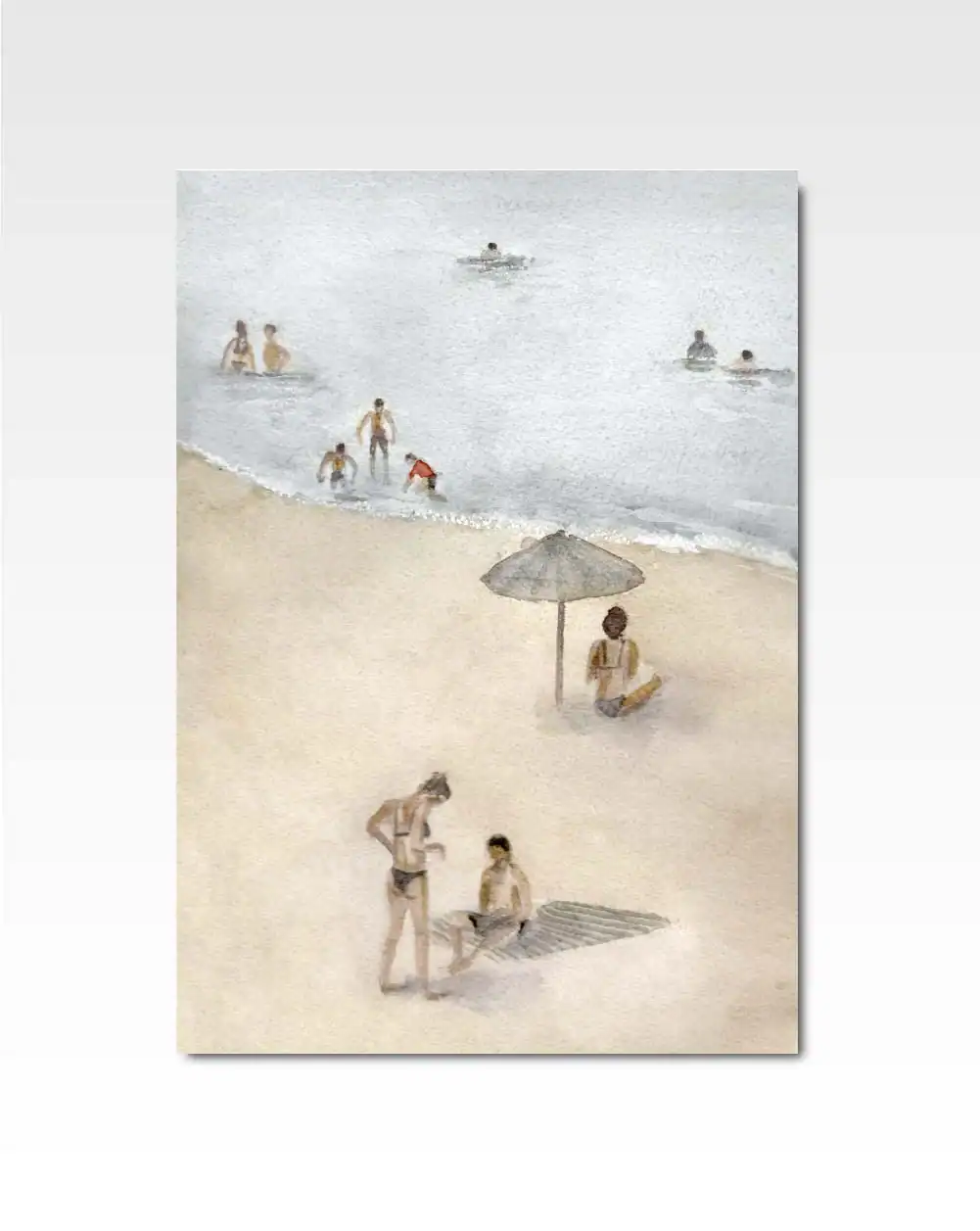 Beach in Menorca three |  Limited Edition Print By Lulaloo.