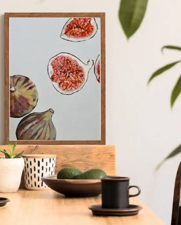 Figs On Stone Canvas |  Limited Edition Print By Jeannine Läderach - Image 2
