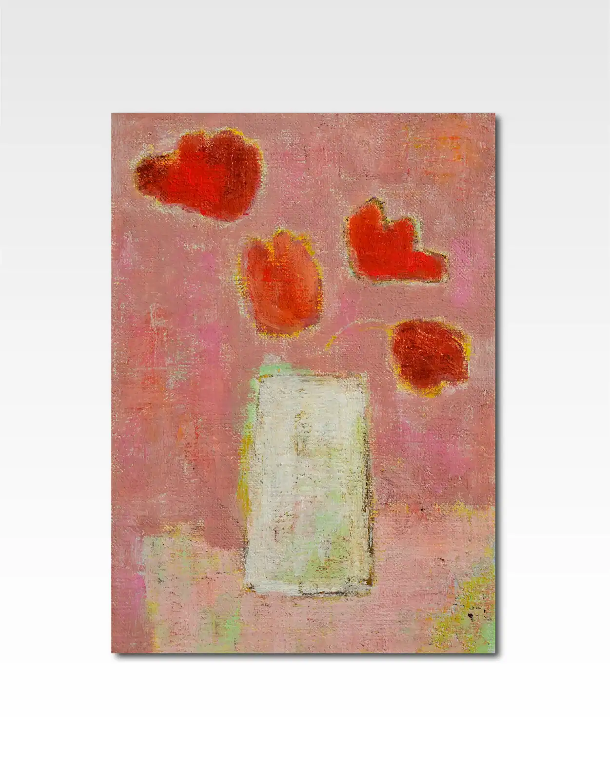 red tulips by japanese artist Takashi Yasuoka