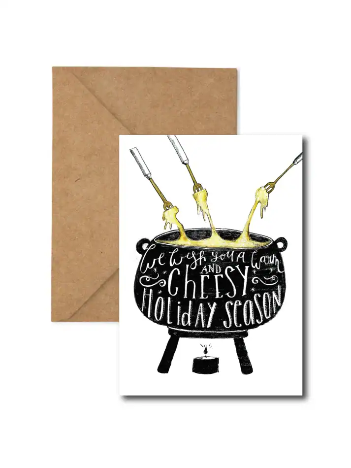 Cheesy Christmas Holiday Cards (Pack)