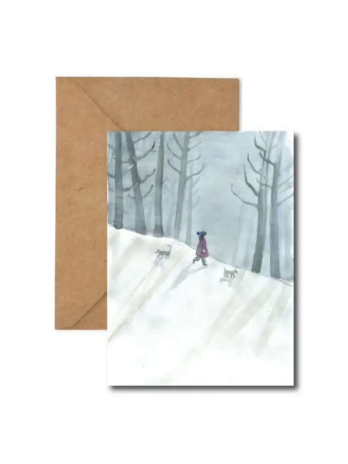 Winter Walk Holiday Cards (Pack)