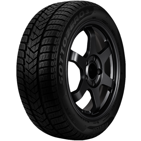 Tesla M3 replica winter tire with black alloy wheel for optimal performance.