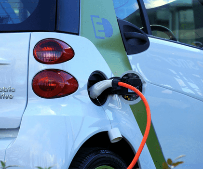 Electric car charging station at Garage-EV in Dartmouth for EV maintenance.