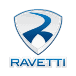 GoMobile Tires Florida logo featuring a shield with a stylized "R" and the name Ravetti.