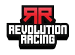 GoMobile Tires Florida logo featuring Revolution Racing branding.