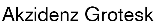 Akzidenz-Grotesk - classic fonts & my top choice