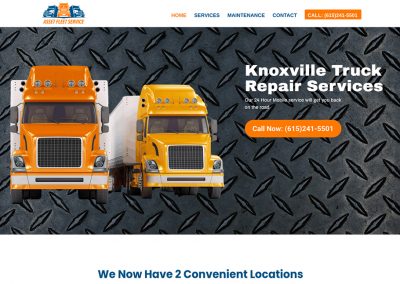 Asset Fleet Service Truck Repair Website