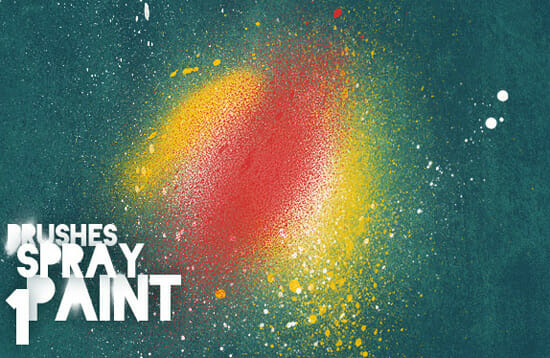 realistic spray paint - useful Photoshop brushes