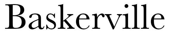 baskerville is one of the top classic fonts