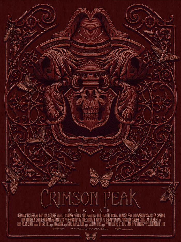crimson linework - Brilliant Poster Designs
