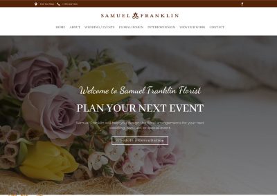 Samuel Franklin Florist Website